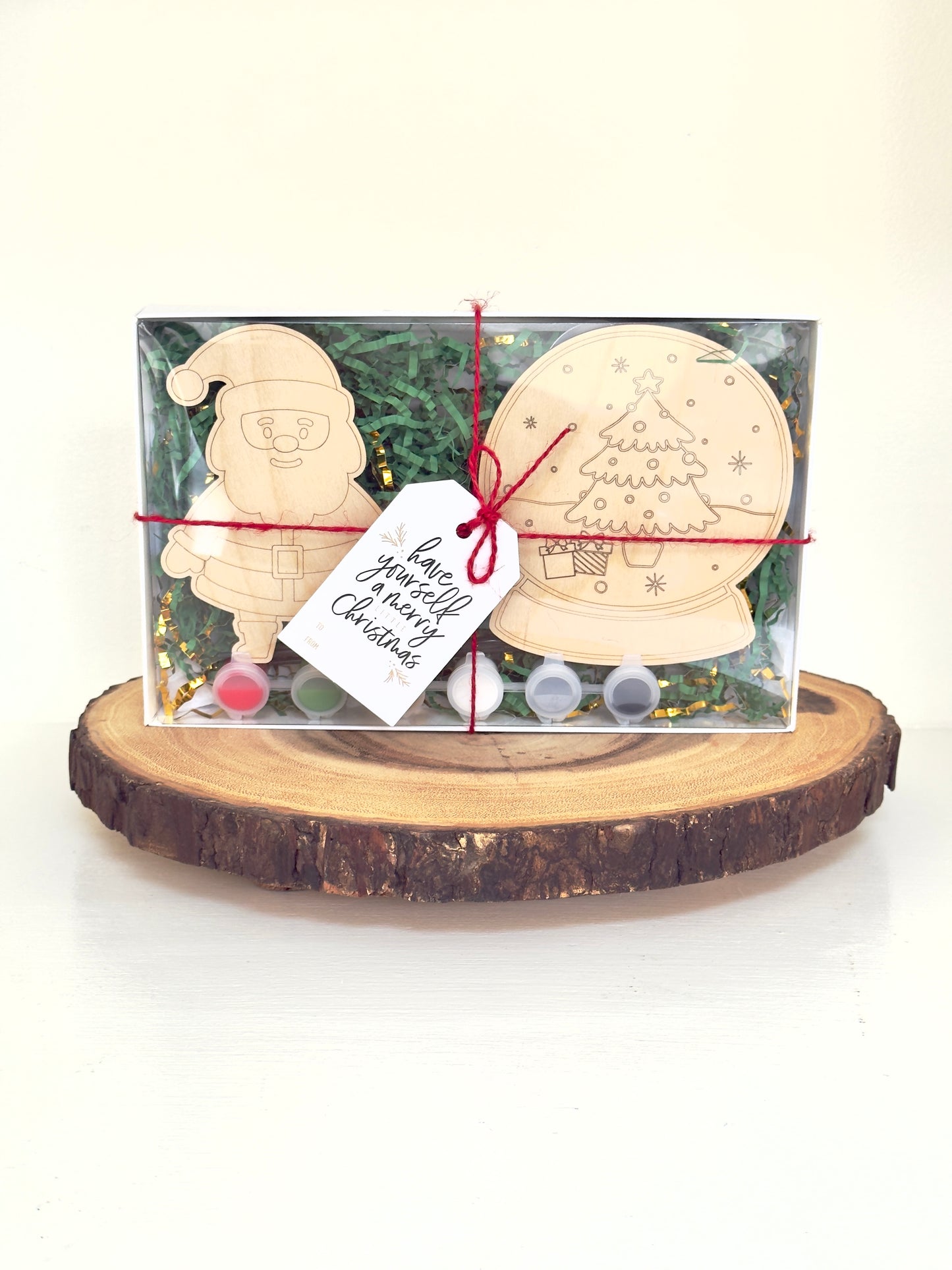 Santa Magnet & Snow Globe Ornament