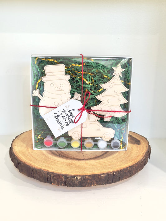 Snowman, Christmas Tree, & Truck Magnets