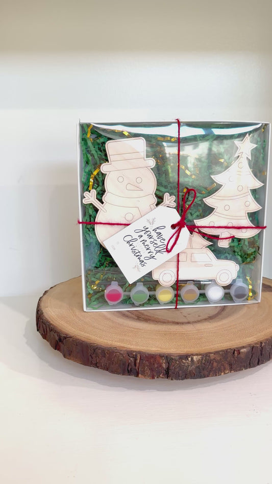 Snowman, Christmas Tree, & Truck Magnets